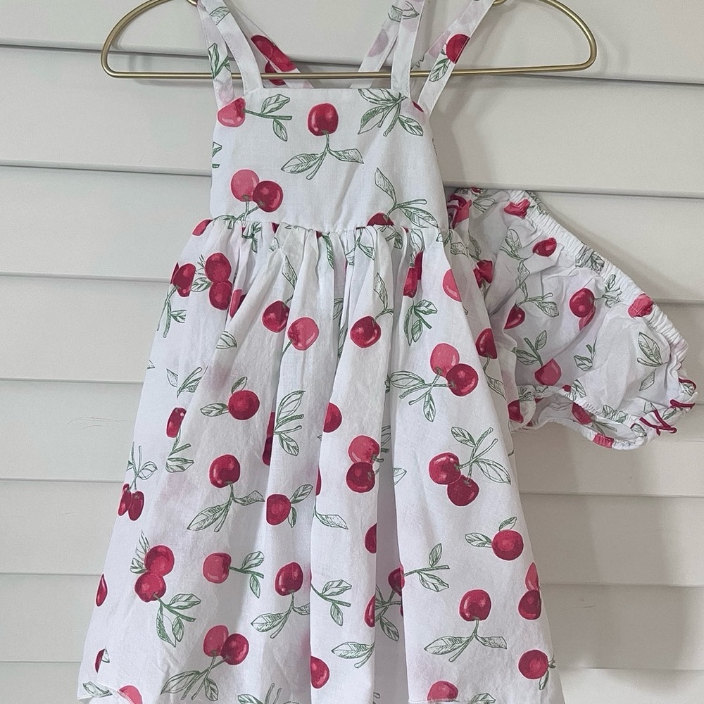 Cherry Print Tommy Bahama Baby Girl Dress